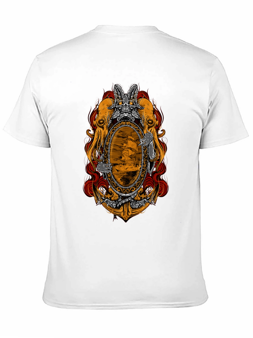 Nautical Octopus Mirror Graphic Tee