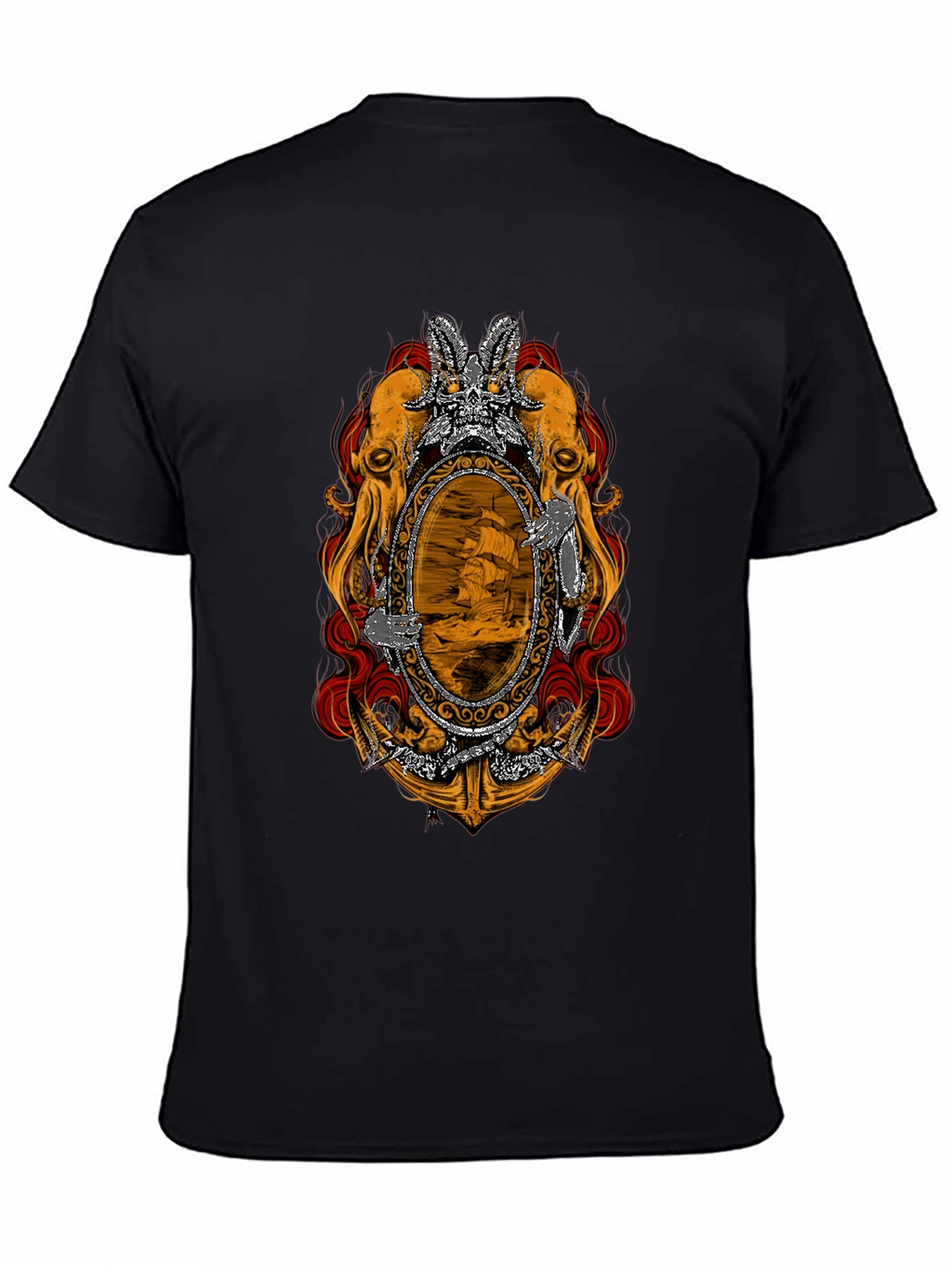 Nautical Octopus Mirror Graphic Tee