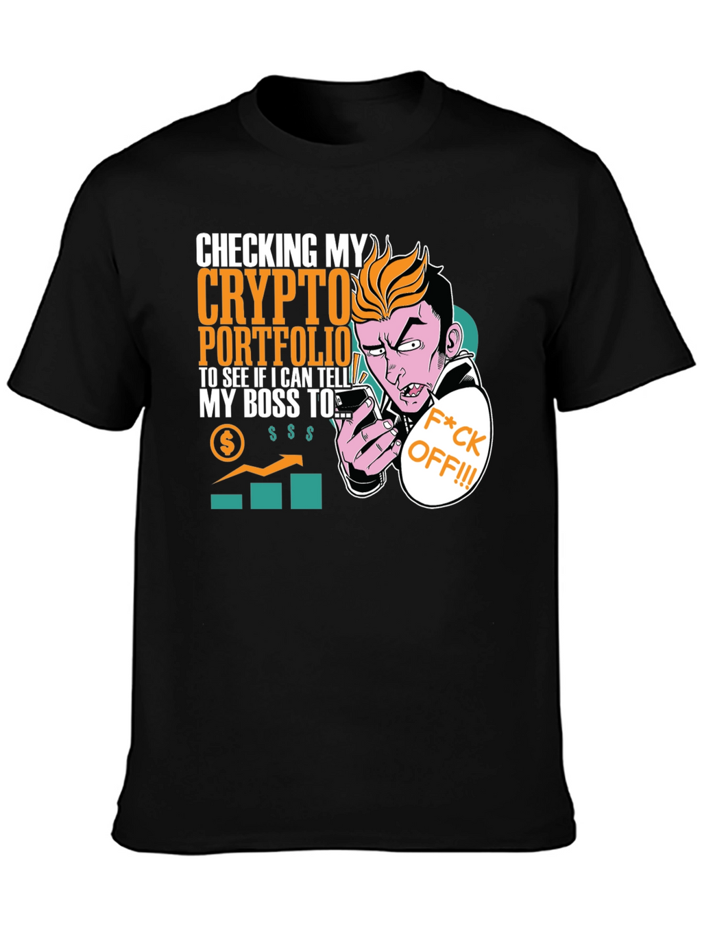 Crypto Portfolio T-Shirt - Funny Boss Joke