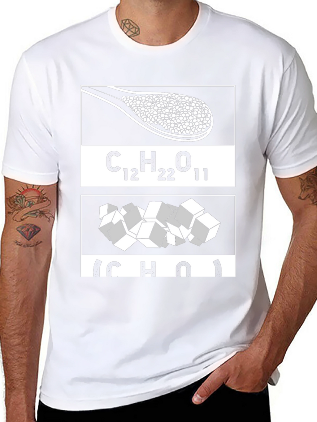 Sugar Molecule T-Shirt - Chemistry Humor Tee