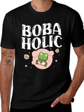 Boba Holic Frog Graphic Tee