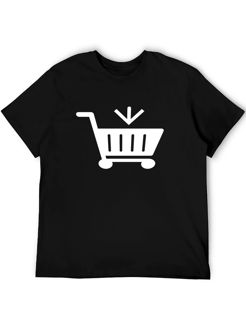 Black Shopping Cart T-Shirt