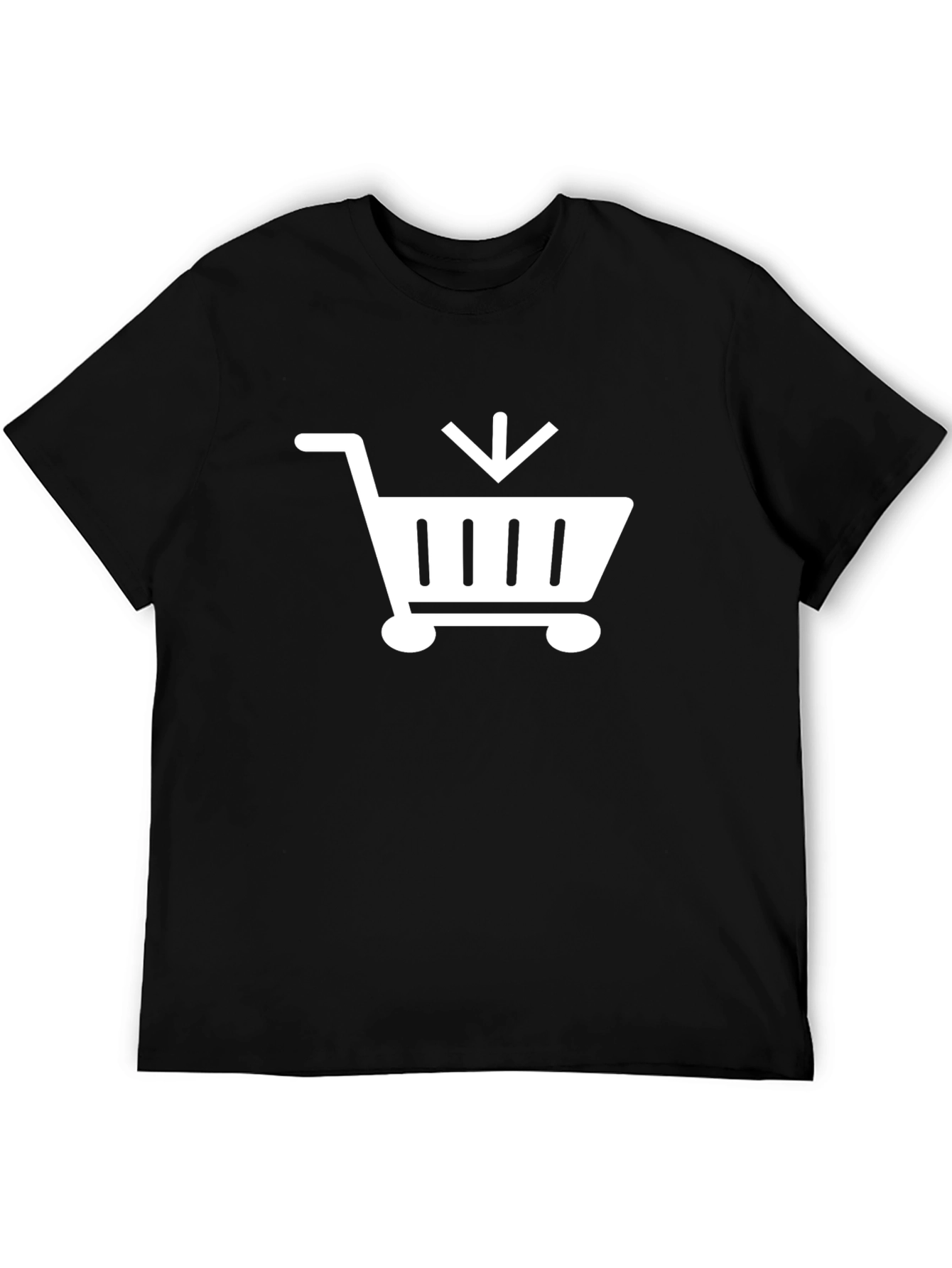 Black Shopping Cart T-Shirt