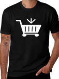 Black Shopping Cart T-Shirt