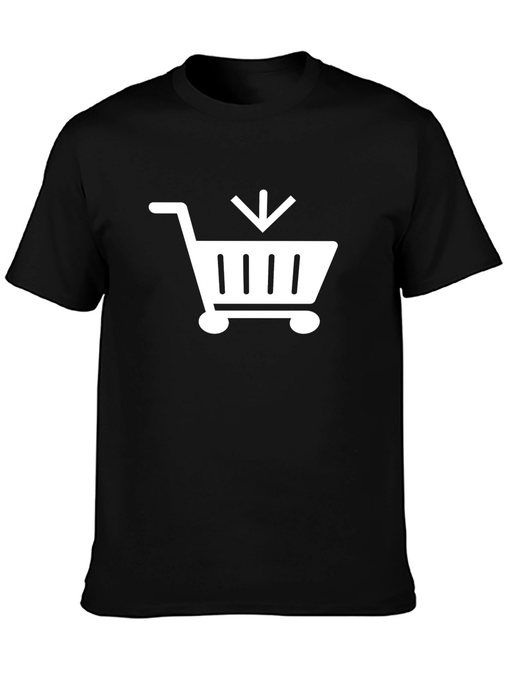 Black Shopping Cart T-Shirt