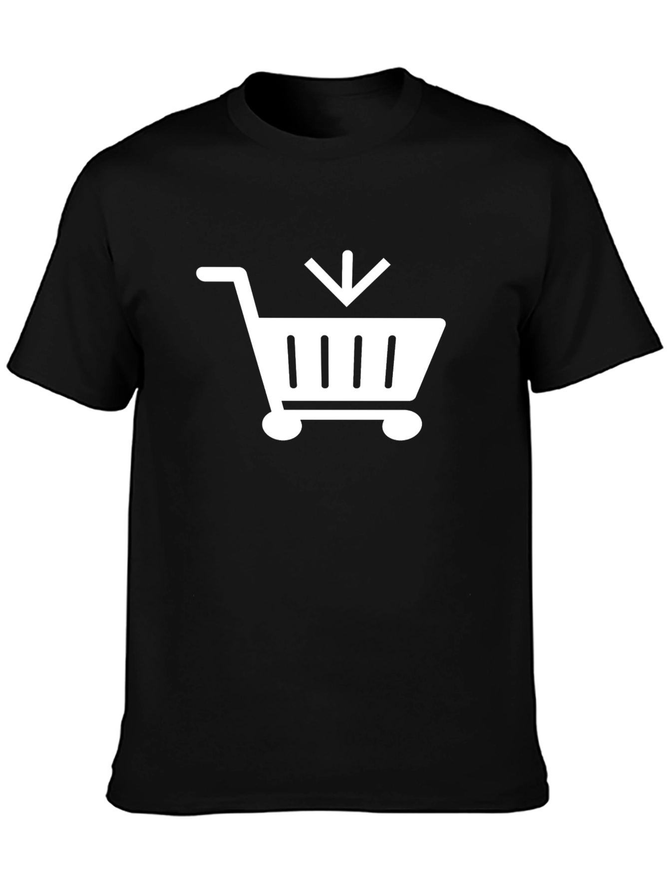 Black Shopping Cart T-Shirt
