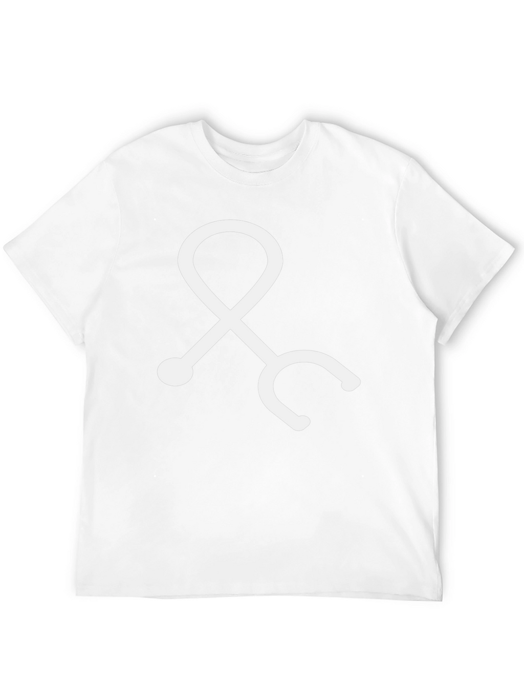 Medical Stethoscope Graphic Tee - Black Cotton Blend