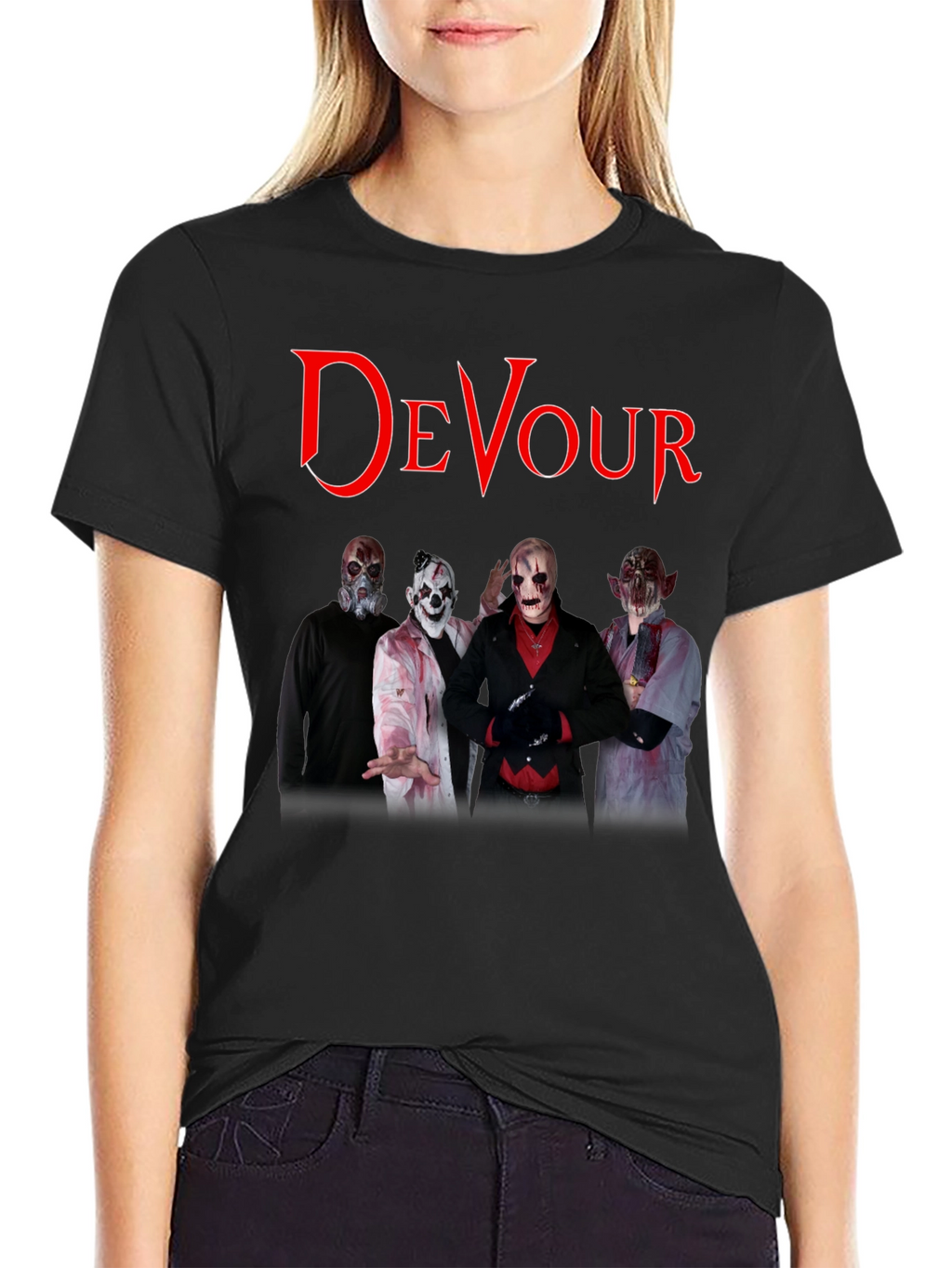 Devour Band T-Shirt - Black Graphic Tee