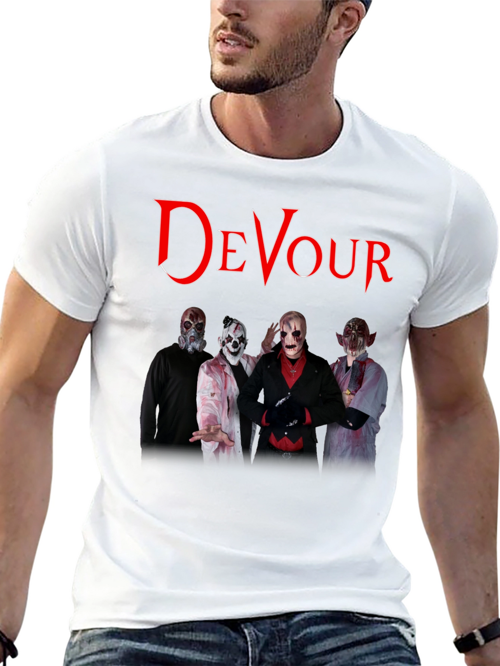 Devour Band T-Shirt - Black Graphic Tee