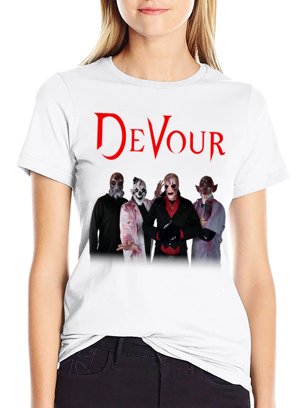Devour Band T-Shirt - Black Graphic Tee