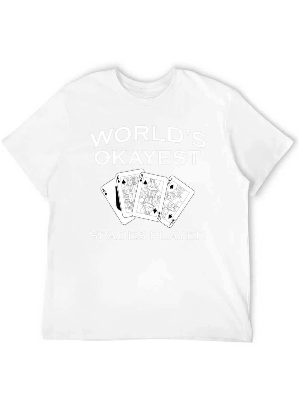 Worlds Okayest Spades Player Black Graphic Tee