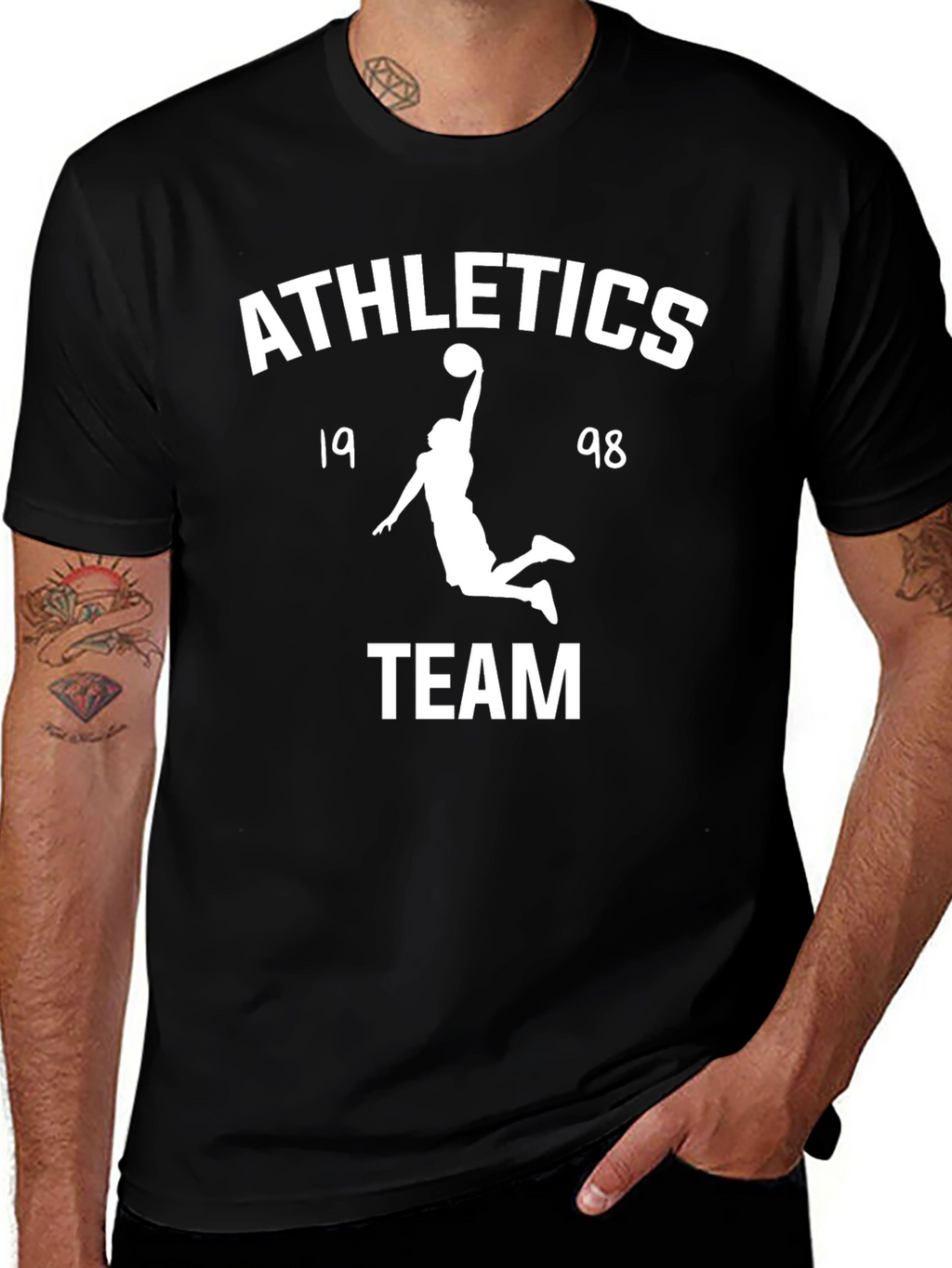 Athletics Team Black Graphic Tee