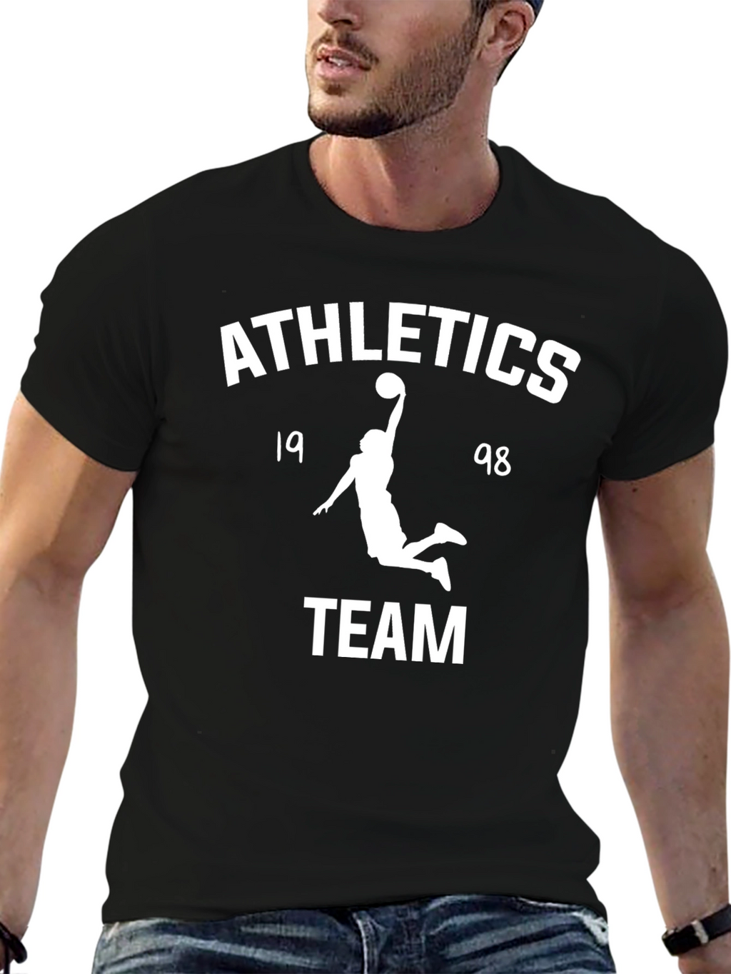 Athletics Team Black Graphic Tee