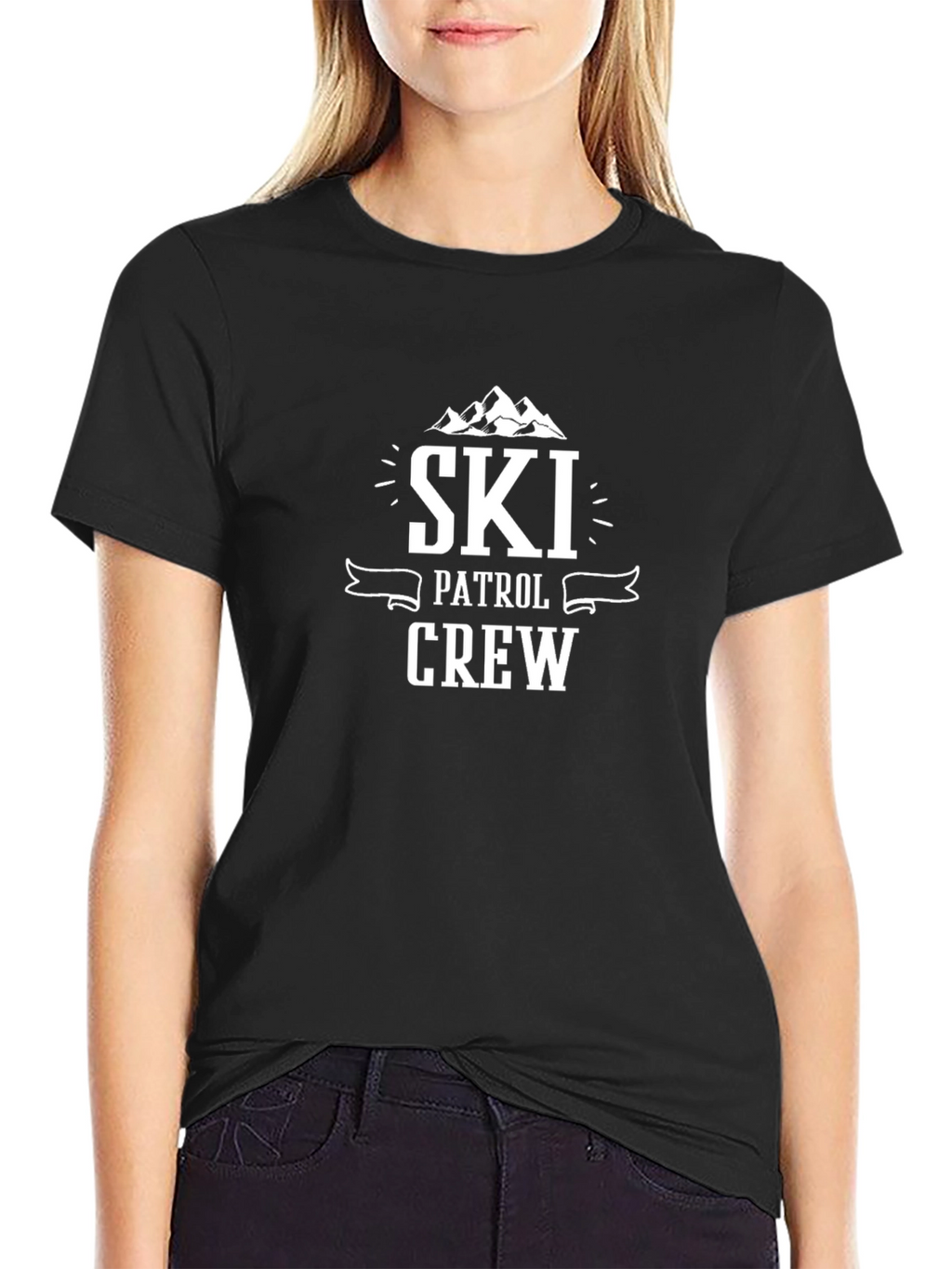 Ski Patrol Crew T-Shirt - Mountain Graphic
