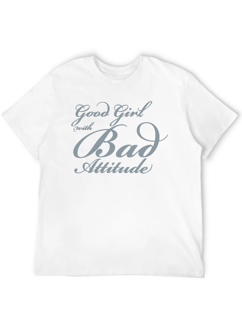 Good Girl Bad Attitude Black Graphic T-Shirt