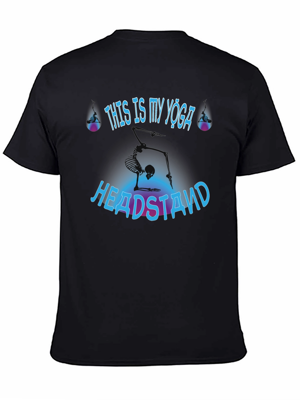Yoga Headstand Skeleton T-Shirt