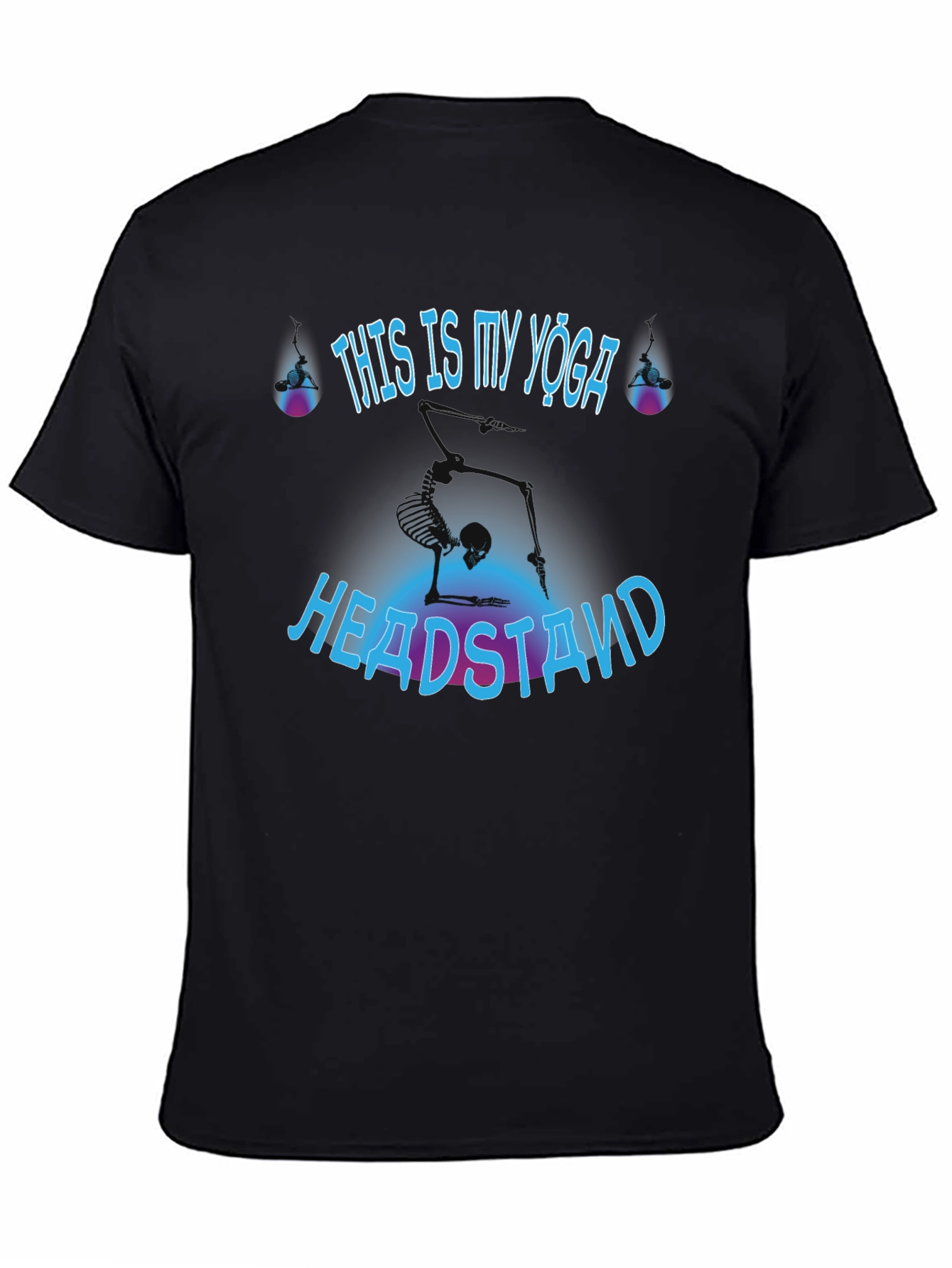 Yoga Headstand Skeleton T-Shirt