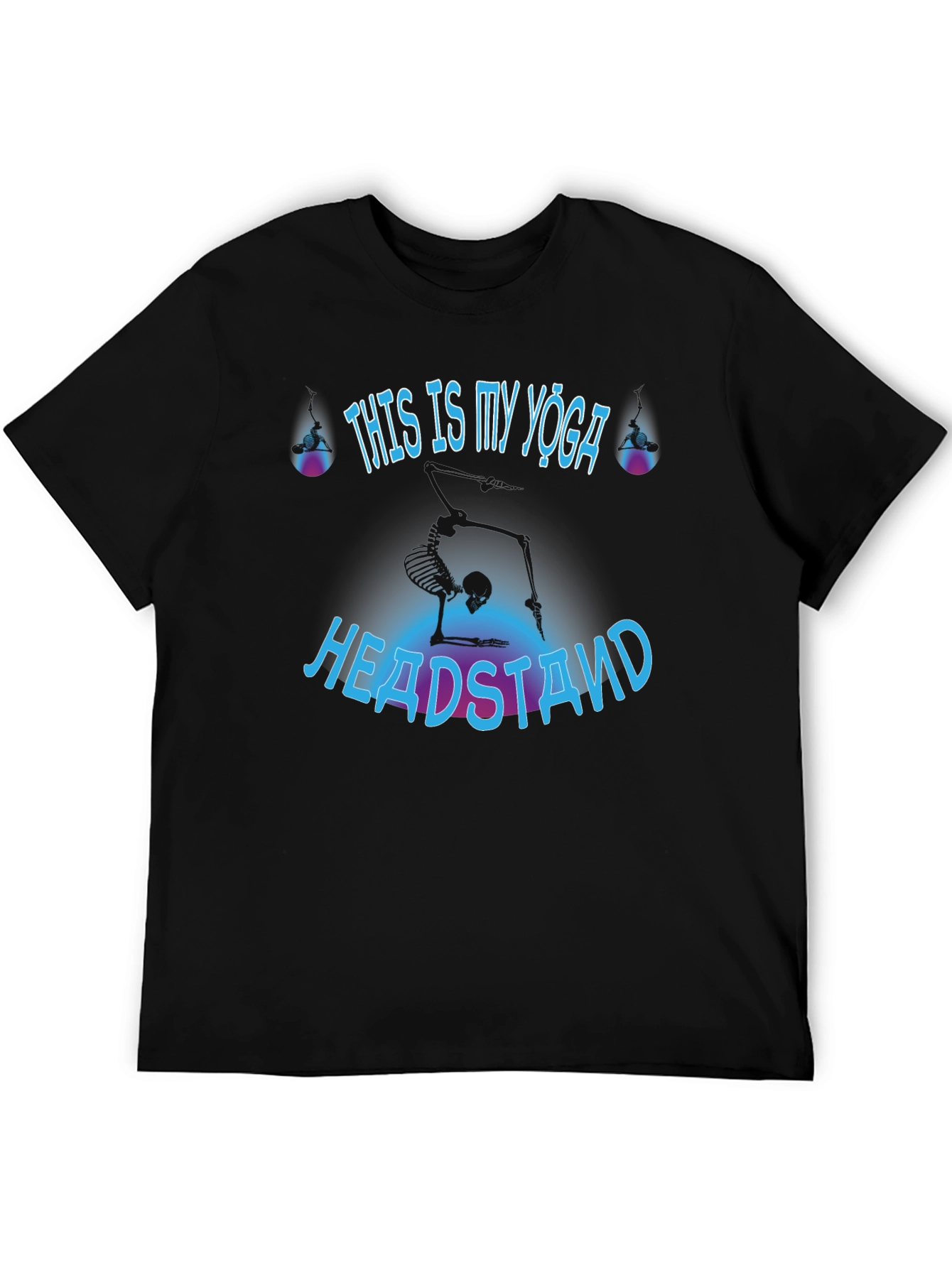 Yoga Headstand Skeleton T-Shirt