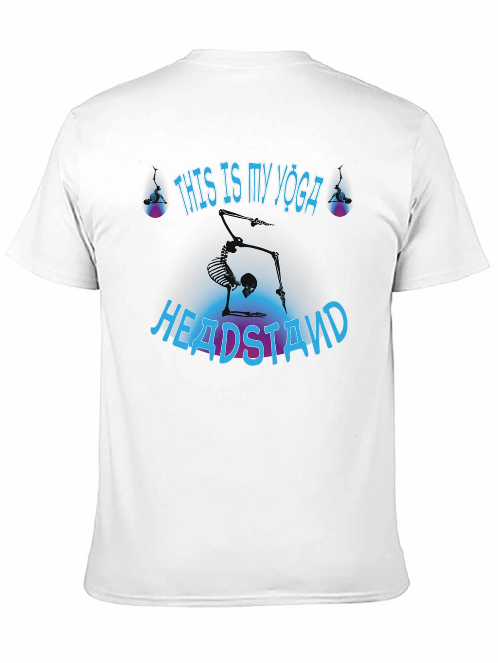 Yoga Headstand Skeleton T-Shirt