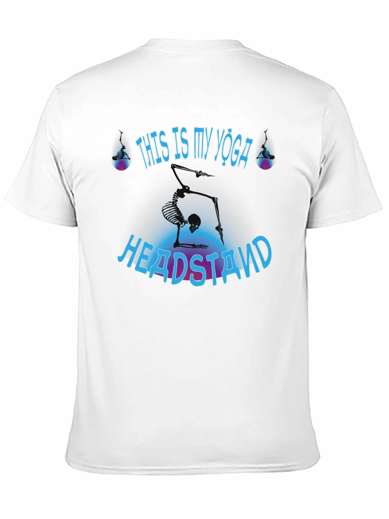 Yoga Headstand Skeleton T-Shirt