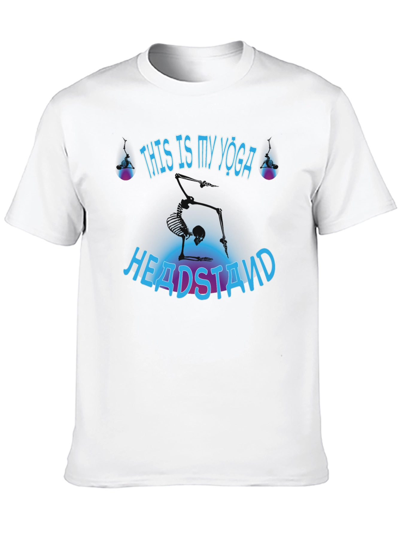 Yoga Headstand Skeleton T-Shirt