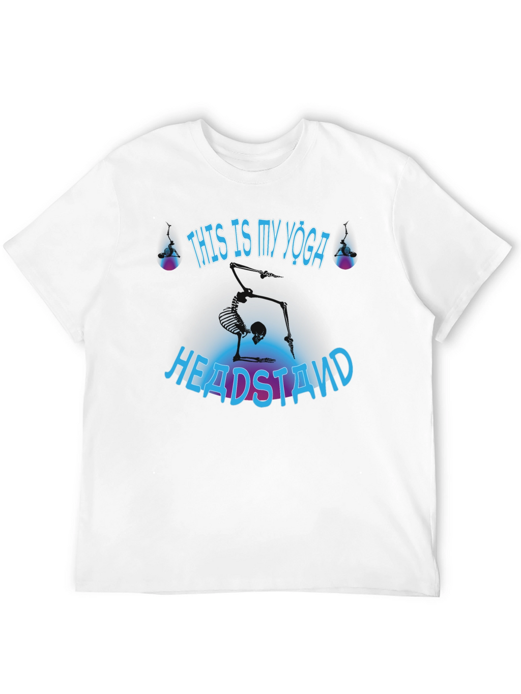 Yoga Headstand Skeleton T-Shirt