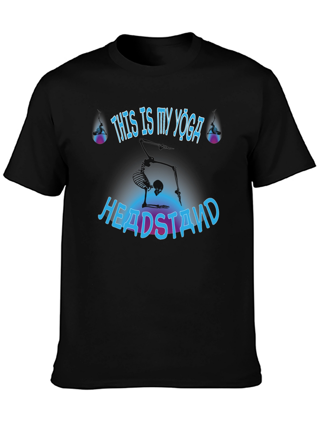 Yoga Headstand Skeleton T-Shirt
