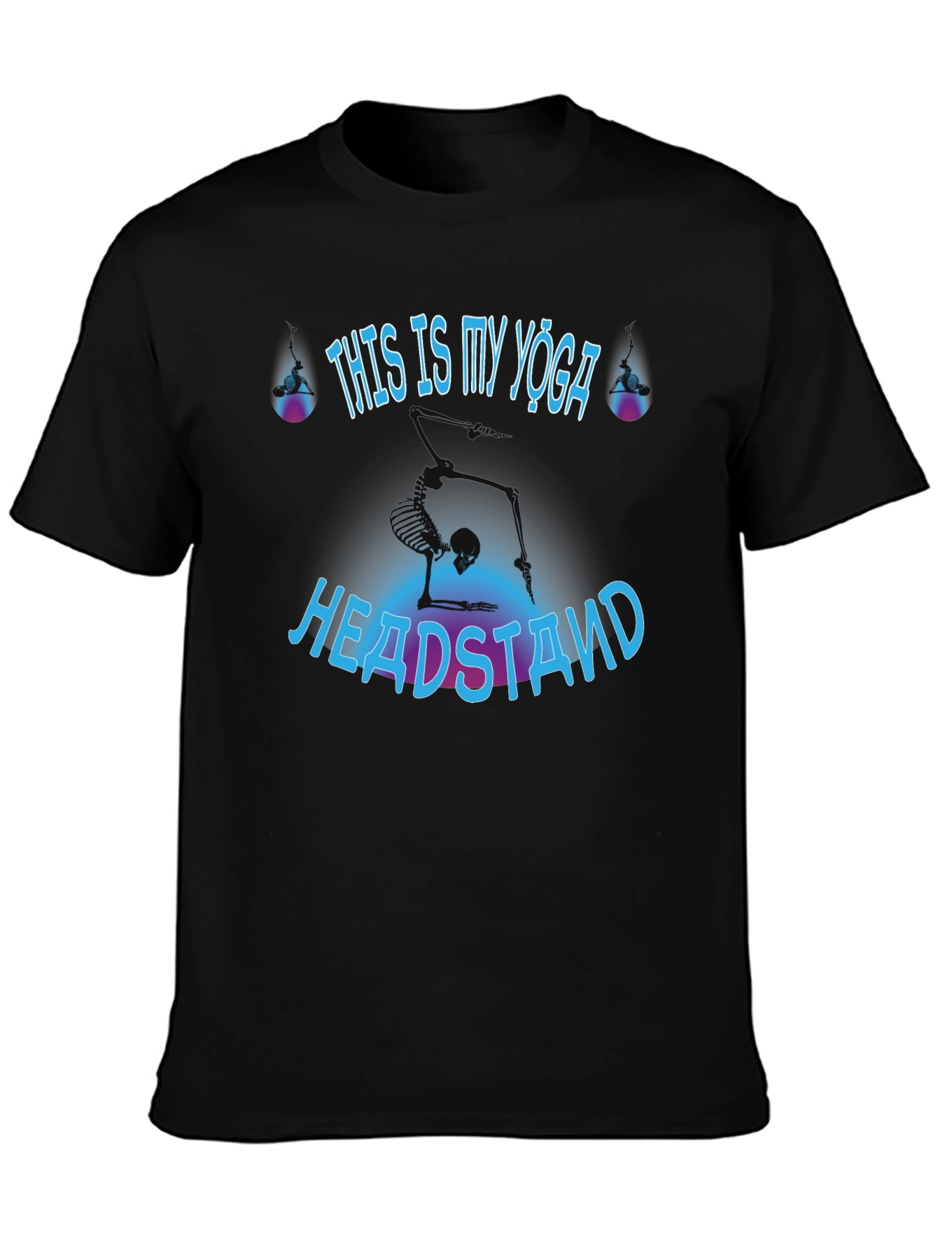 Yoga Headstand Skeleton T-Shirt