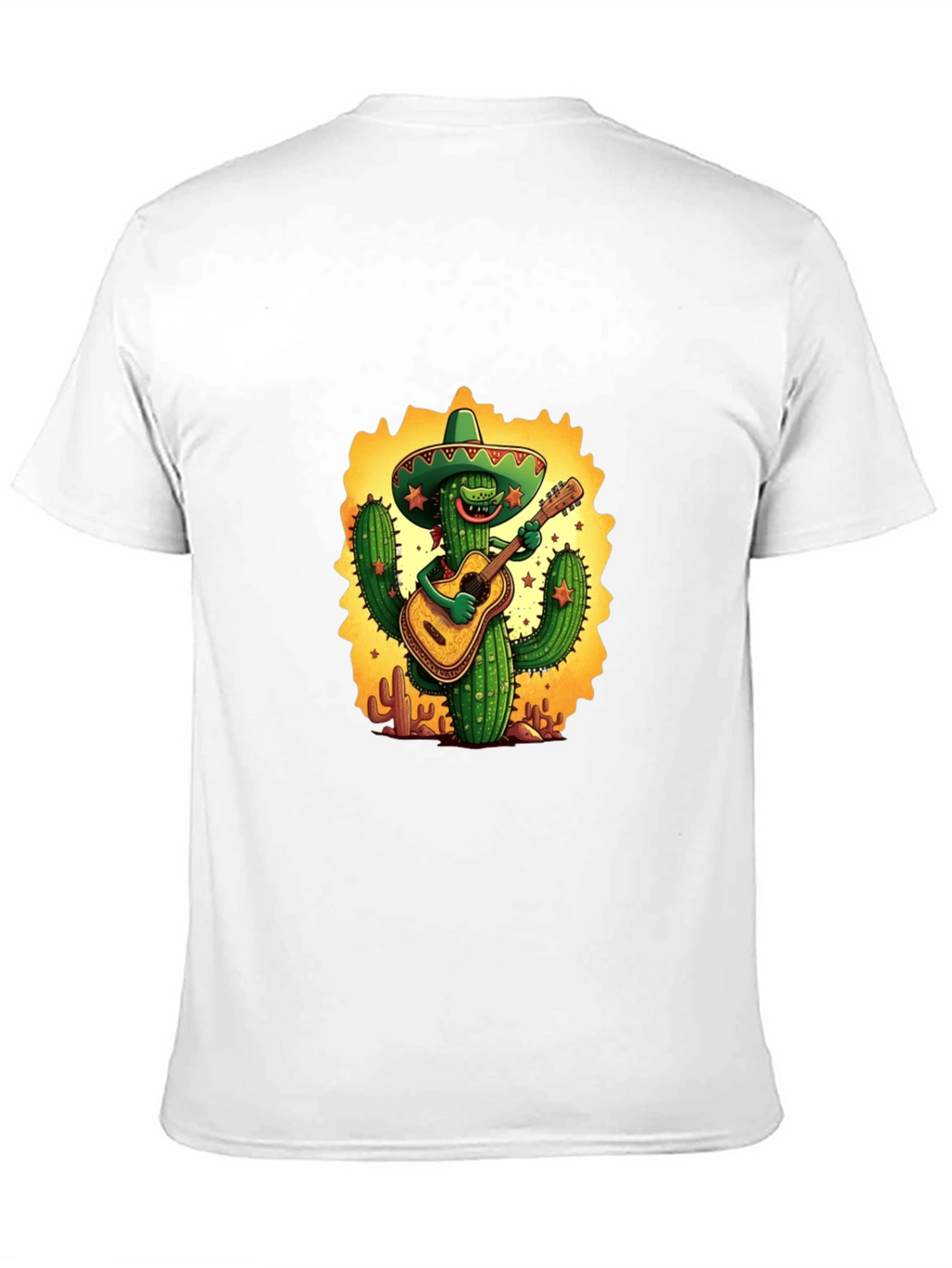 Cactus Guitarist Graphic Tee - Black T-Shirt