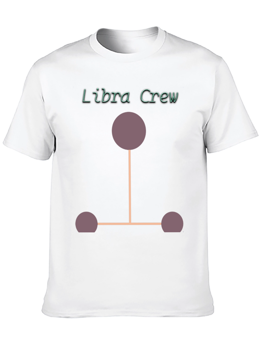 Libra Crew Graphic T-Shirt - Black Cotton Blend