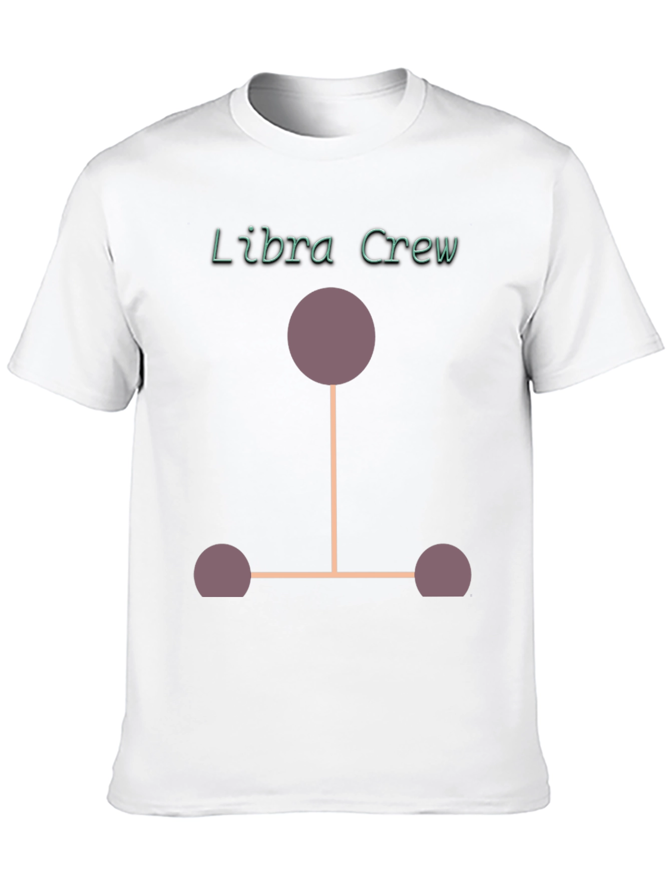 Libra Crew Graphic T-Shirt - Black Cotton Blend