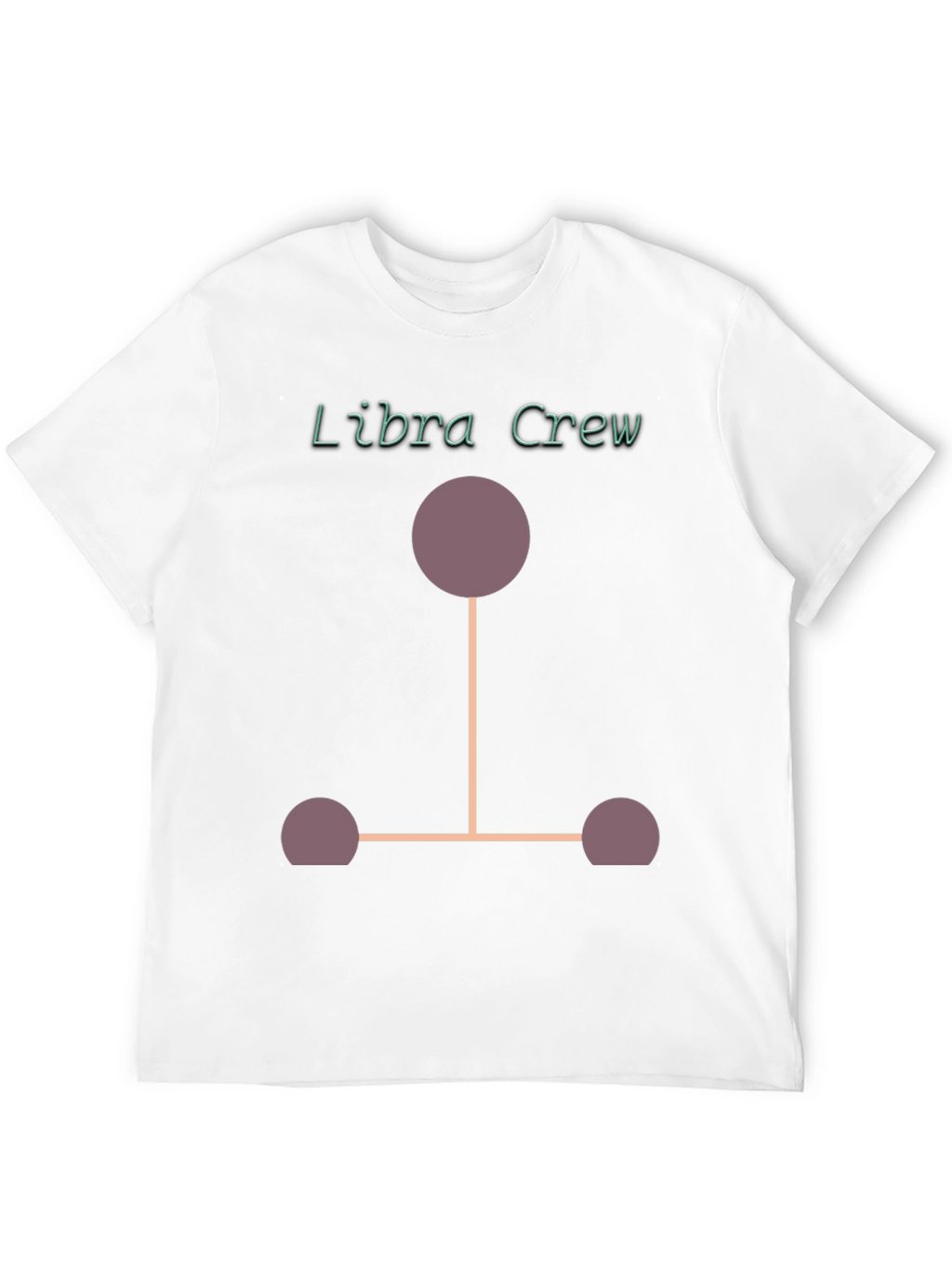 Libra Crew Graphic T-Shirt - Black Cotton Blend
