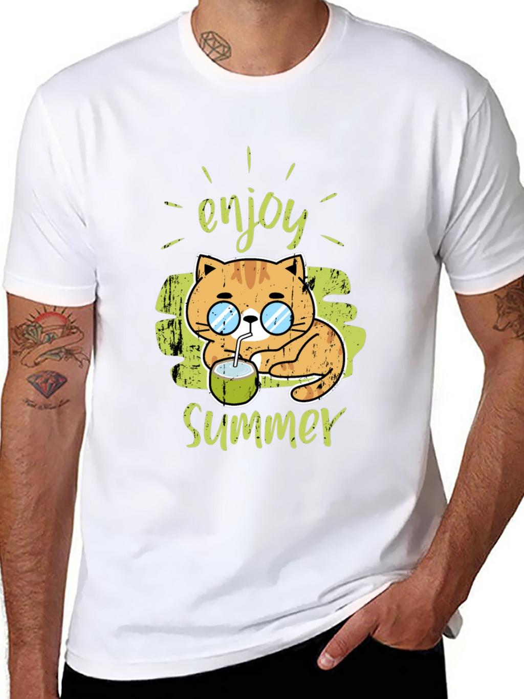 Enjoy Summer Cat Tee