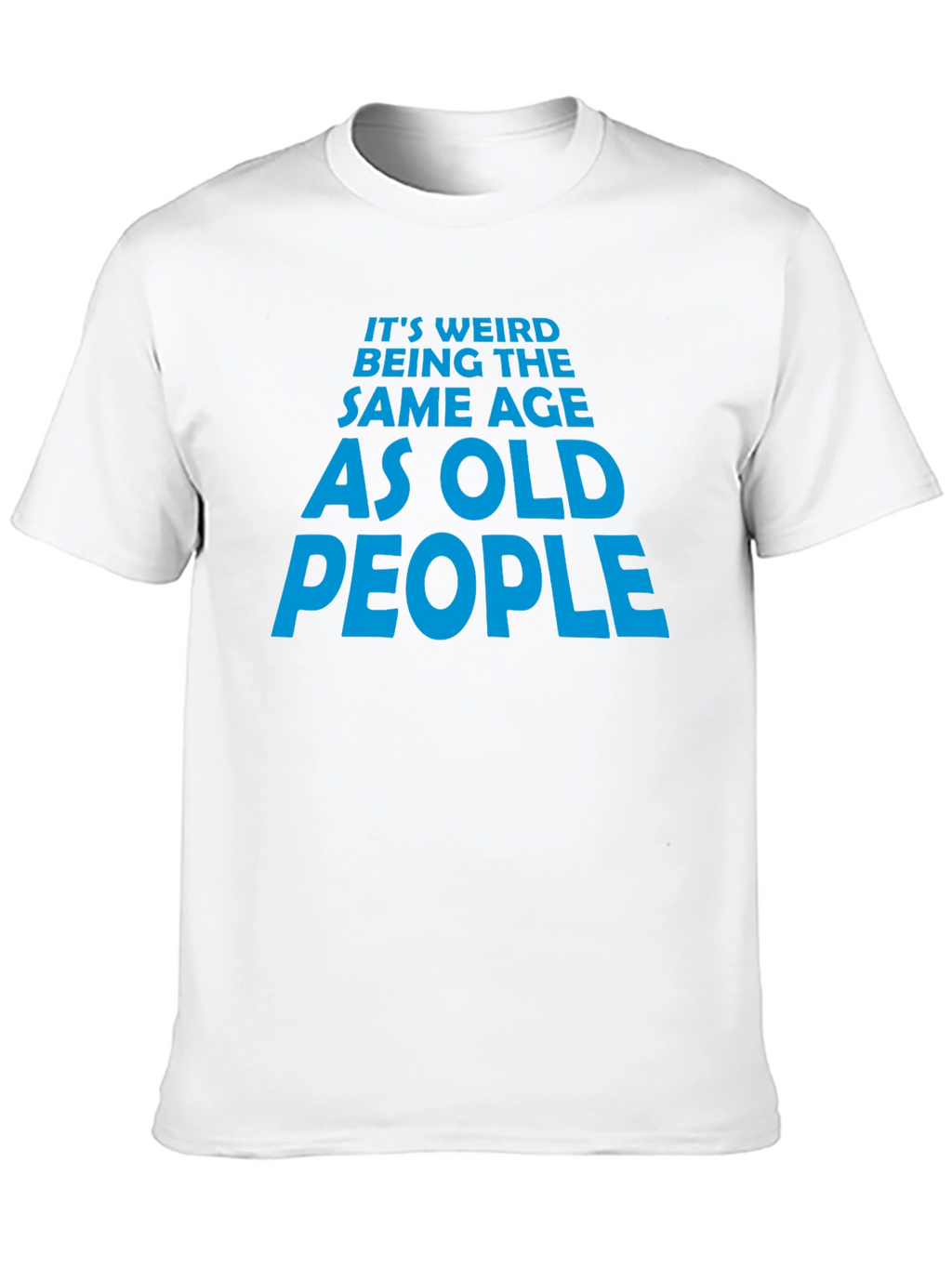 Funny Old People Graphic Tee - Black Cotton T-Shirt