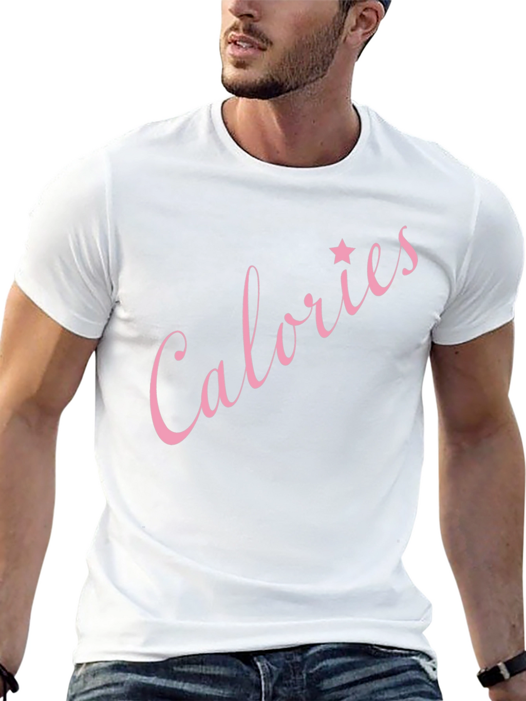 Calories Star Graphic Black T-Shirt