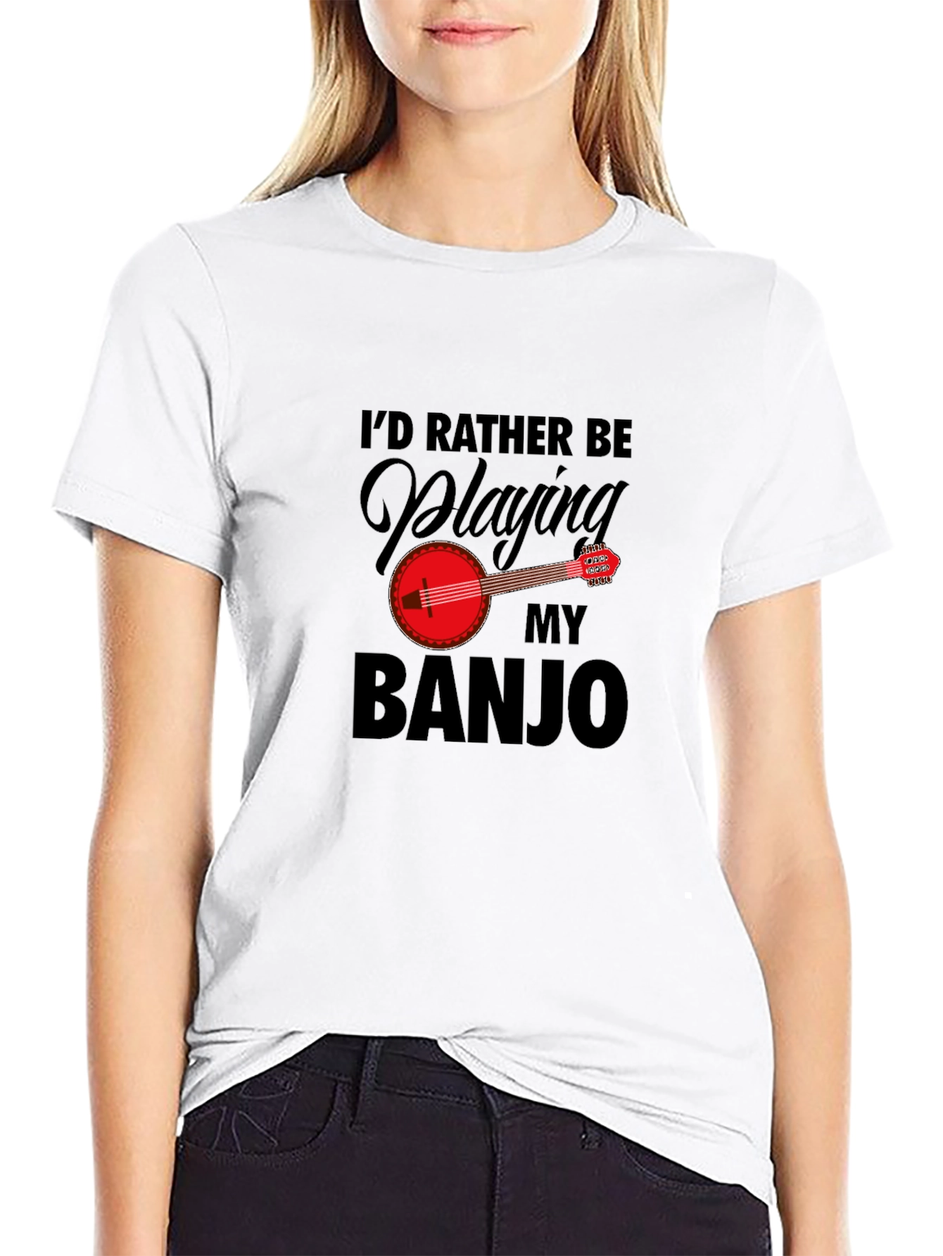 Id Rather Be Playing My Banjo - Graphic T-Shirt