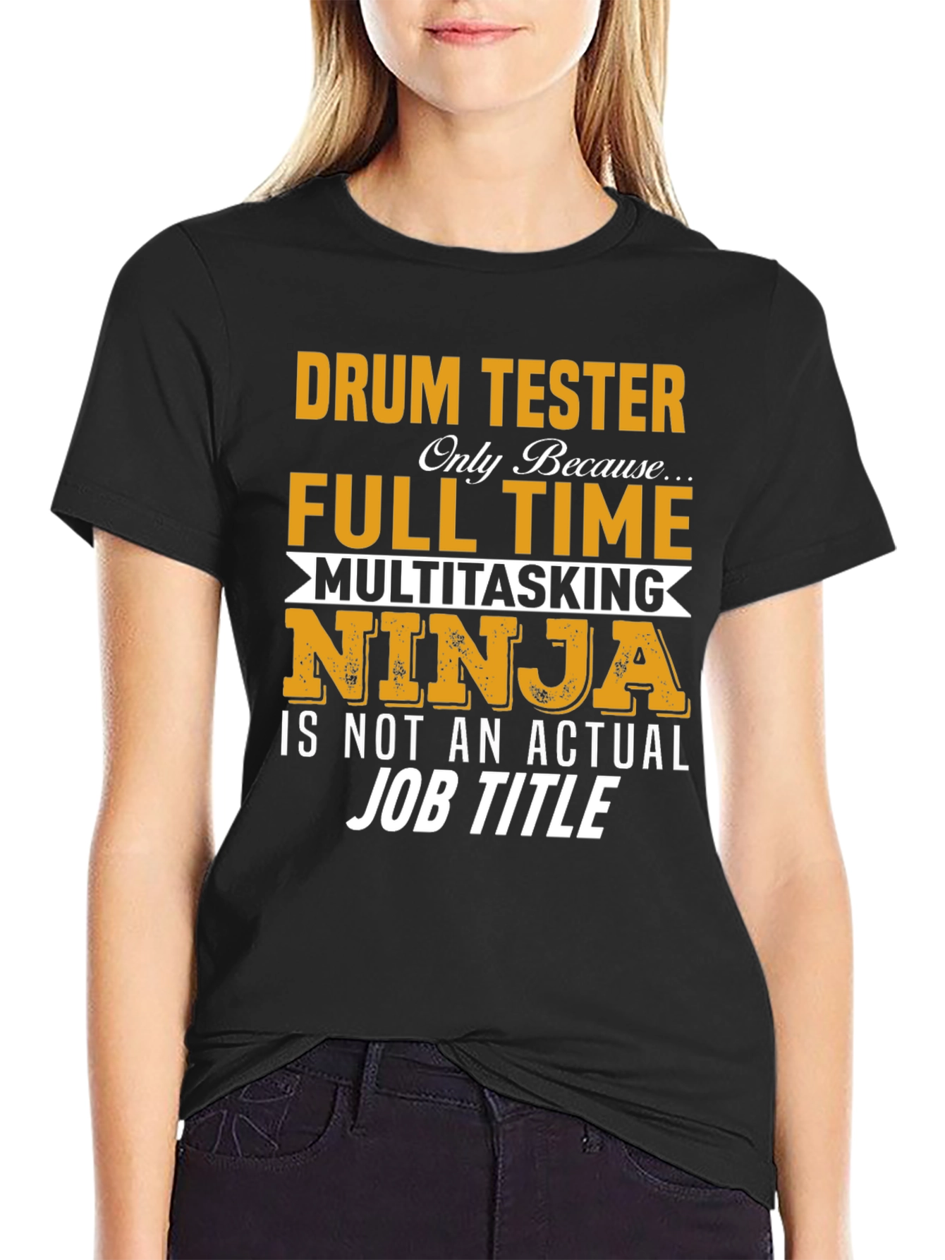 Drum Tester Full Time Ninja T-Shirt