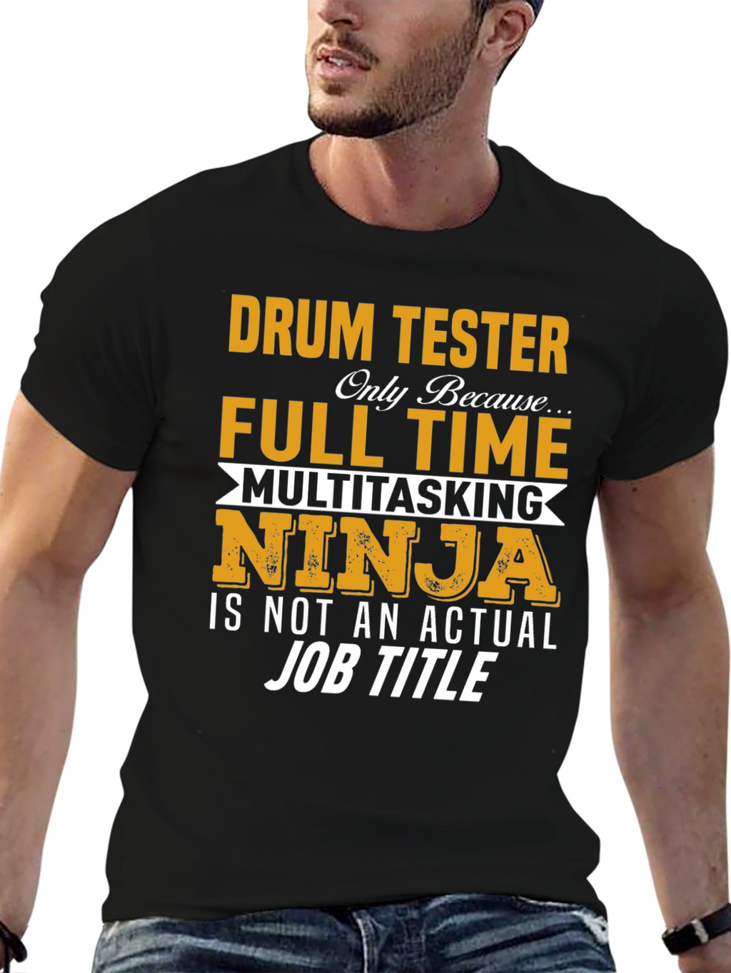 Drum Tester Full Time Ninja T-Shirt