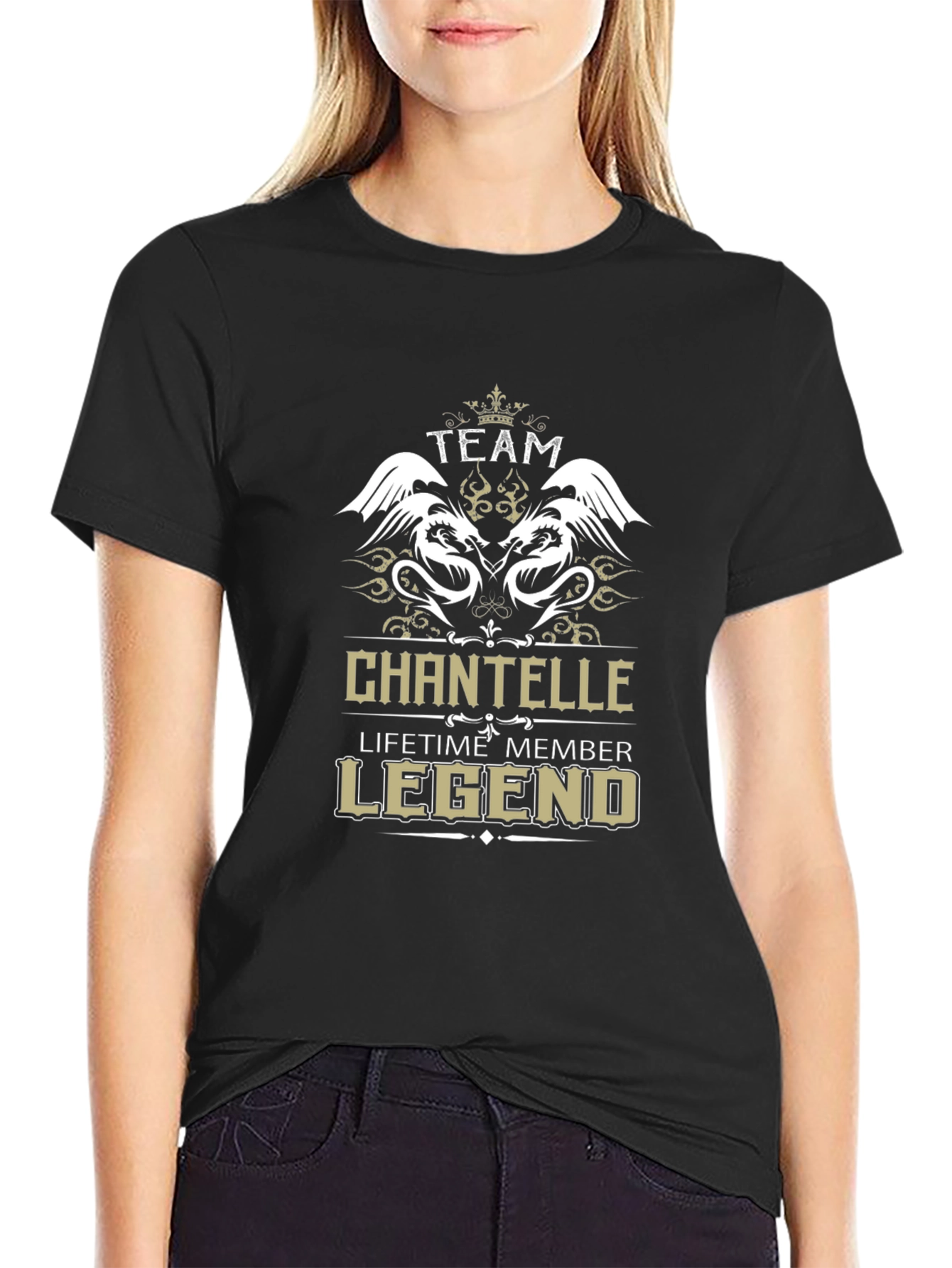 Chantelle Team Legend Black Graphic T-Shirt