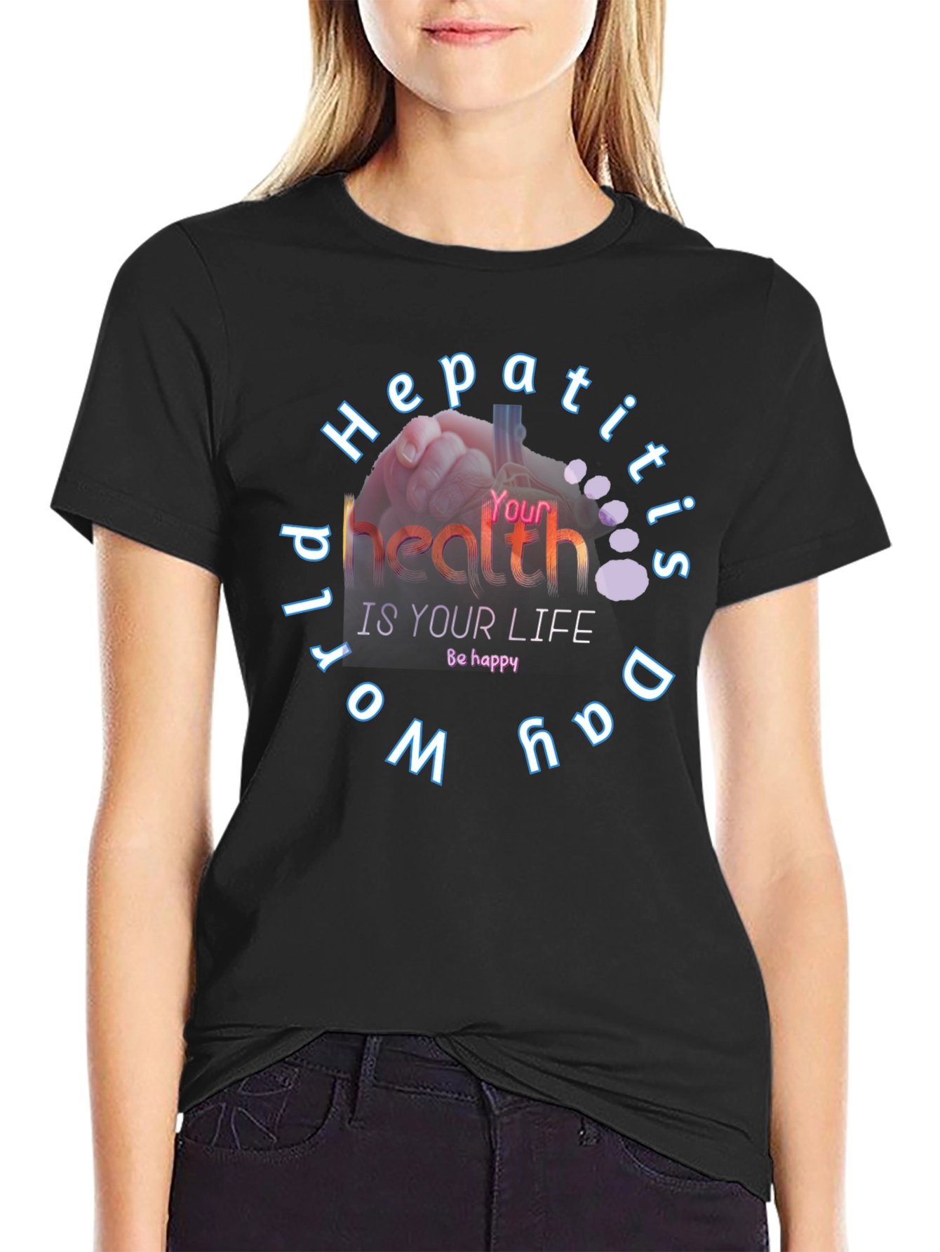 Hepatitis Awareness Graphic Tee - World Hepatitis Day T-Shirt