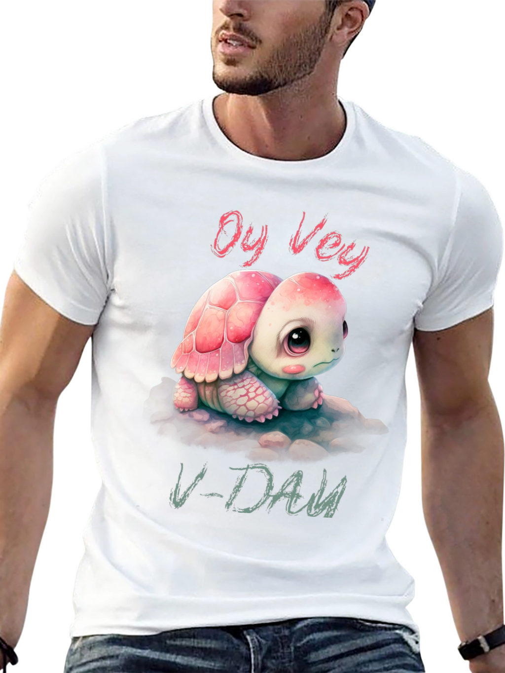 Oy Vey V-Day Turtle T-Shirt