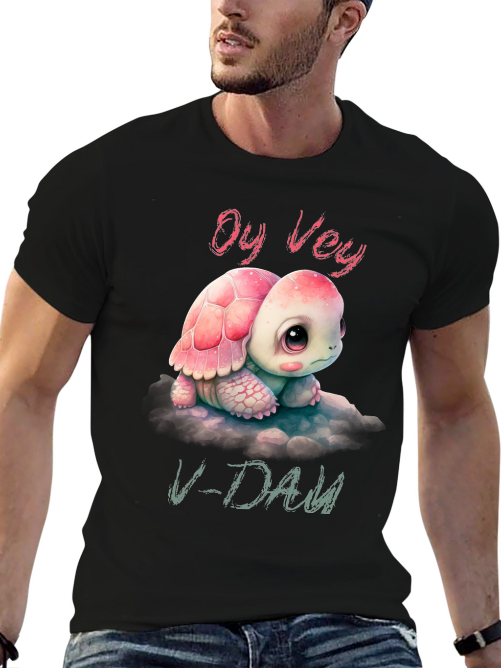 Oy Vey V-Day Turtle T-Shirt
