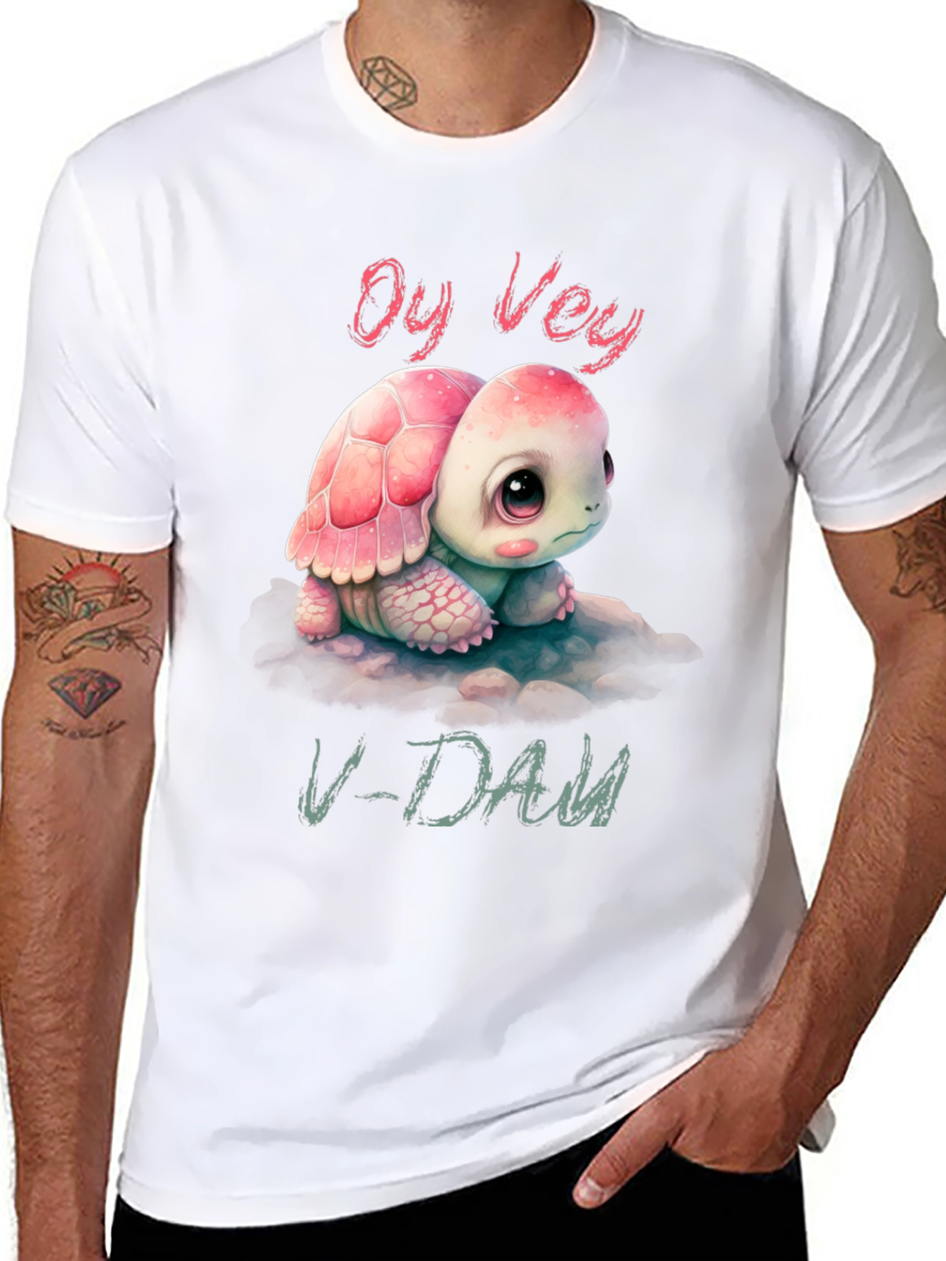 Oy Vey V-Day Turtle T-Shirt