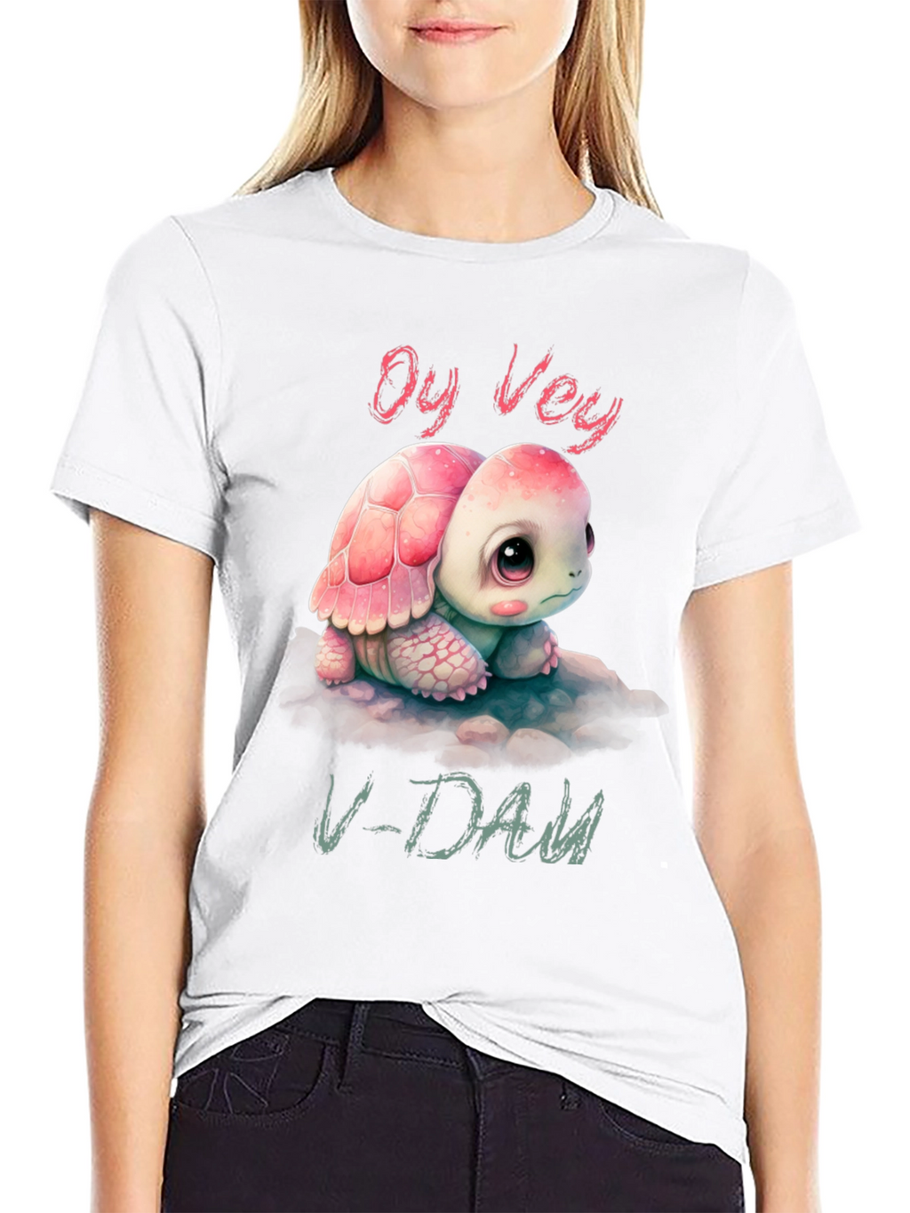 Oy Vey V-Day Turtle T-Shirt