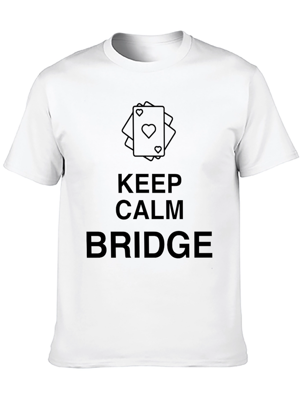 Keep Calm and Bridge T-Shirt - Card Game Tee