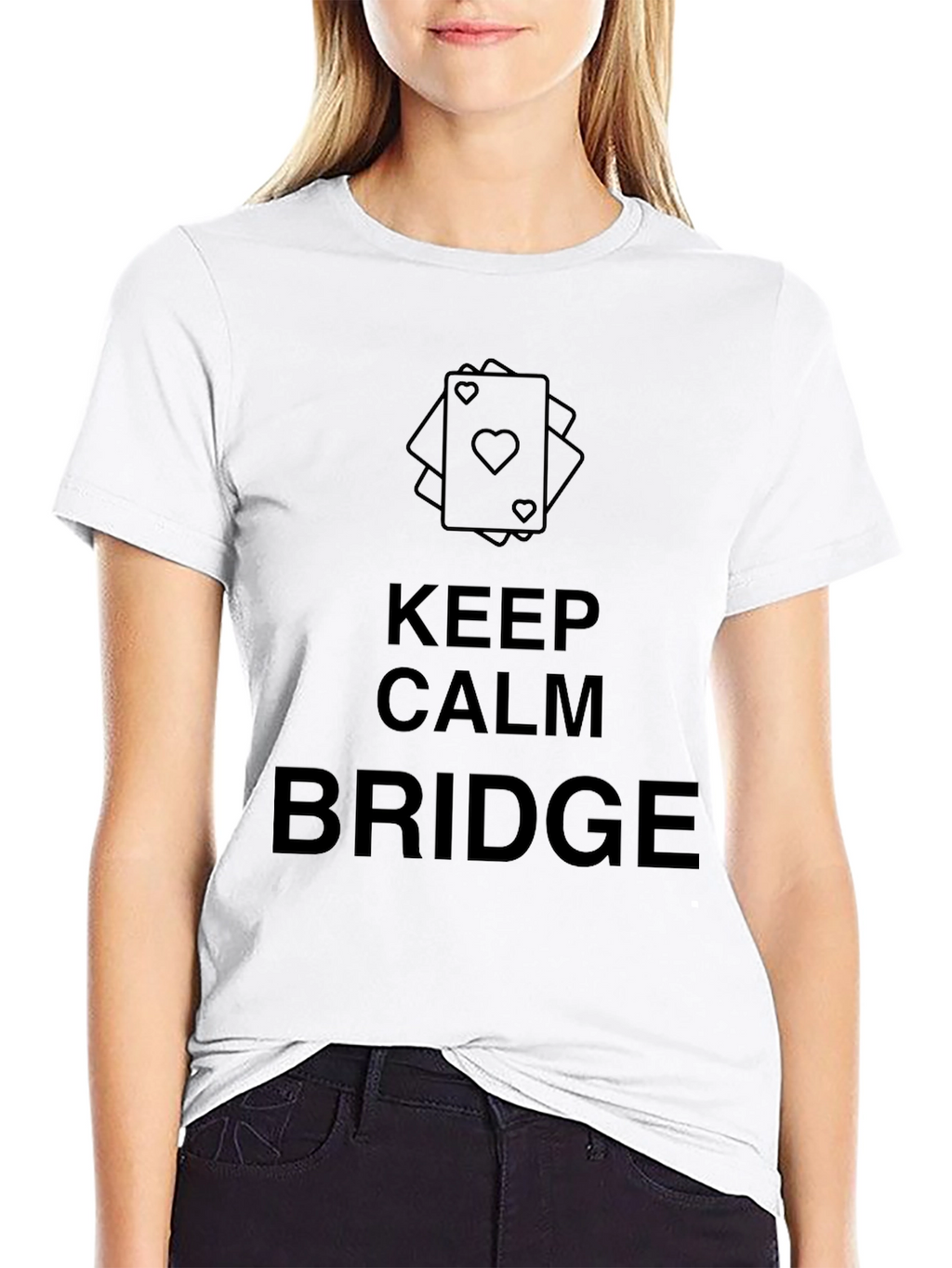 Keep Calm and Bridge T-Shirt - Card Game Tee