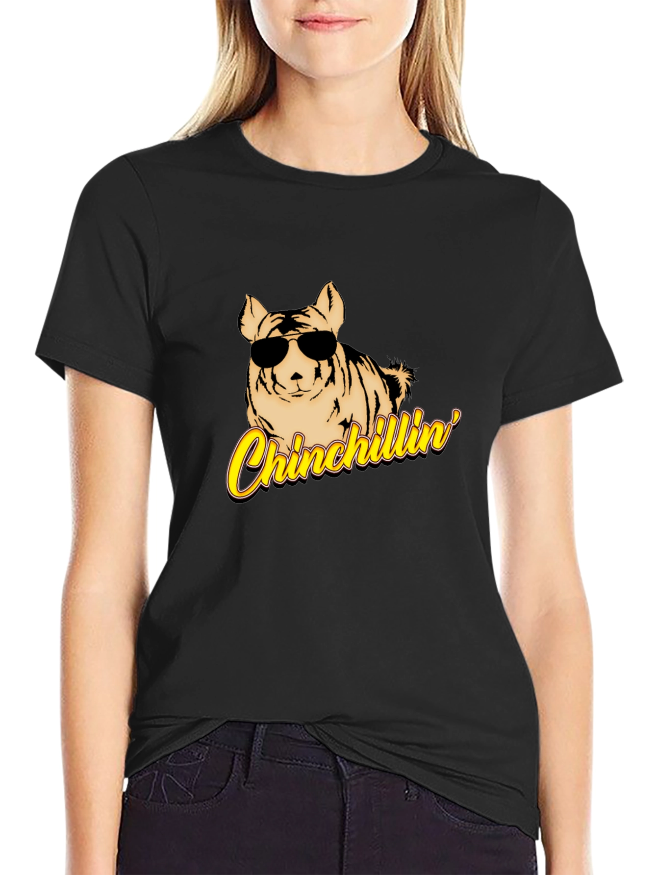 Chinchillin Graphic Tee - Cool Chinchilla Shirt