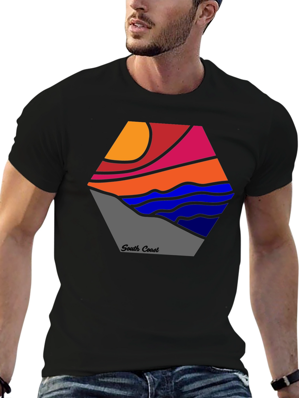 South Coast Graphic Tee - Stylish Cotton Blend Shirt