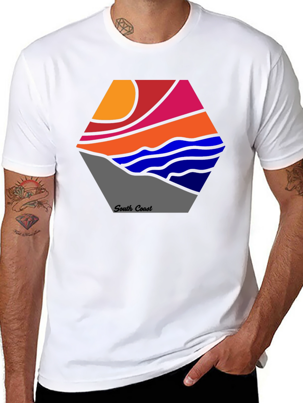 South Coast Graphic Tee - Stylish Cotton Blend Shirt