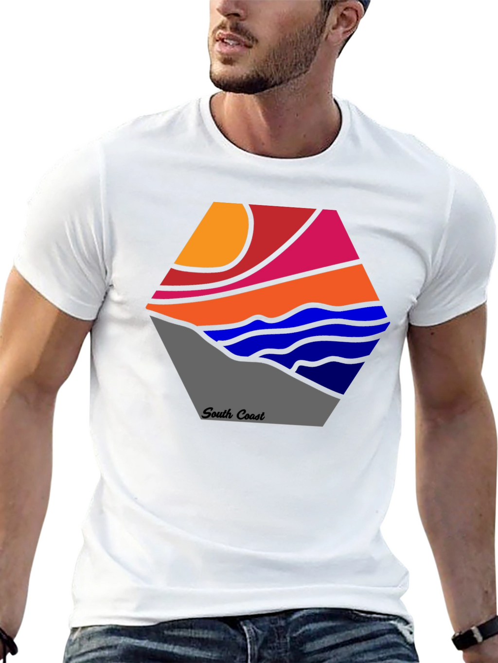 South Coast Graphic Tee - Stylish Cotton Blend Shirt